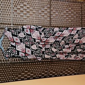 Vince Camuto Black & Multi colors Maxi Dress / Size 16W / NWT